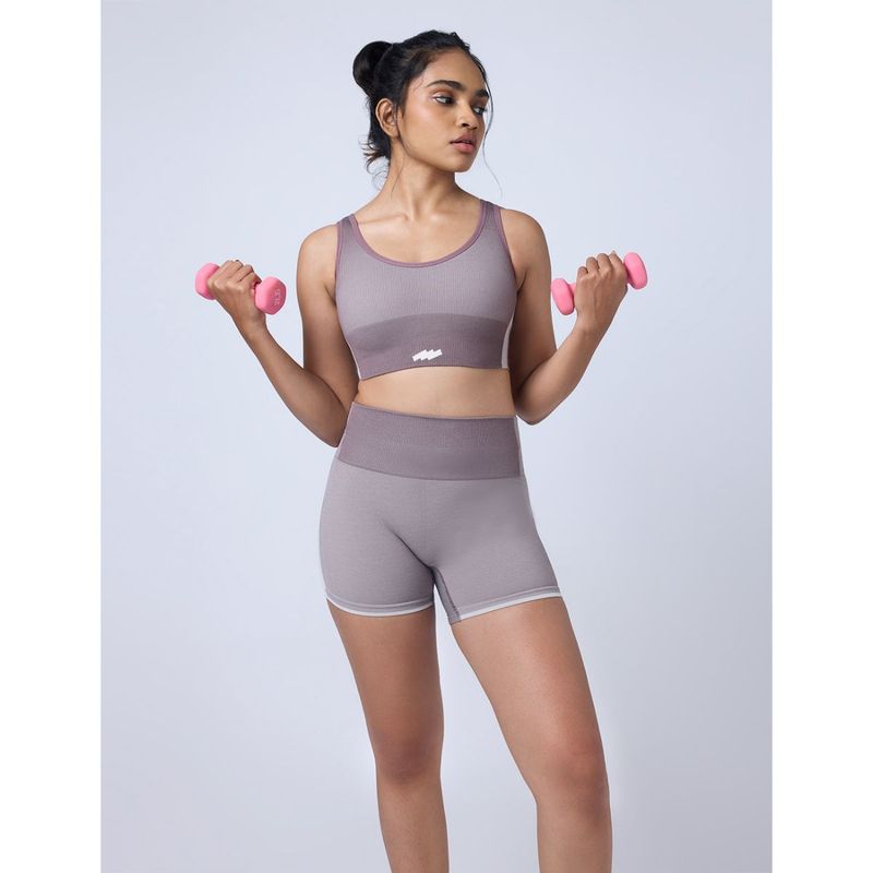 FEIER Purple Duet Scoop Sports Bra (M)