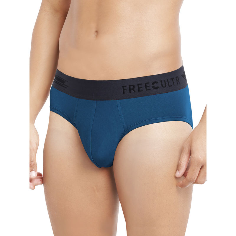 FREECULTR Anti-Microbial Air-Soft Micromodal Underwear Brief Pack Of 1 - Turquoise (S)