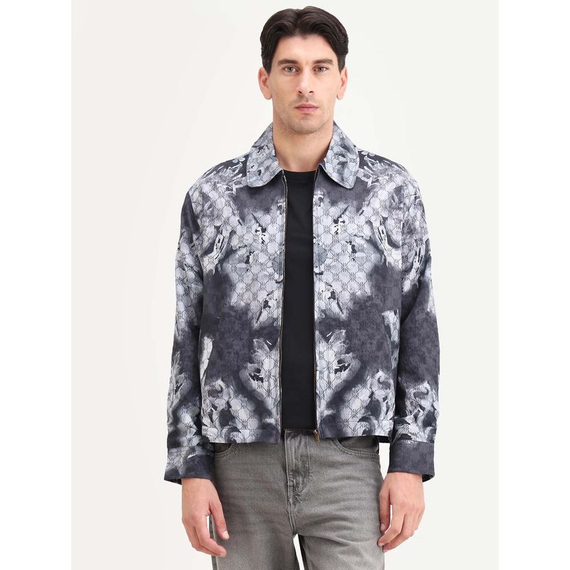 Rare Rabbit Black Viscose Blend Full Sleeves Jacket (XS)