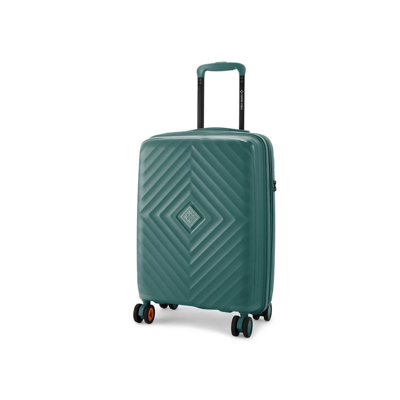 Nasher Miles Antwerp Polypropylene Check-In Dark Green Trolley Bag (M)