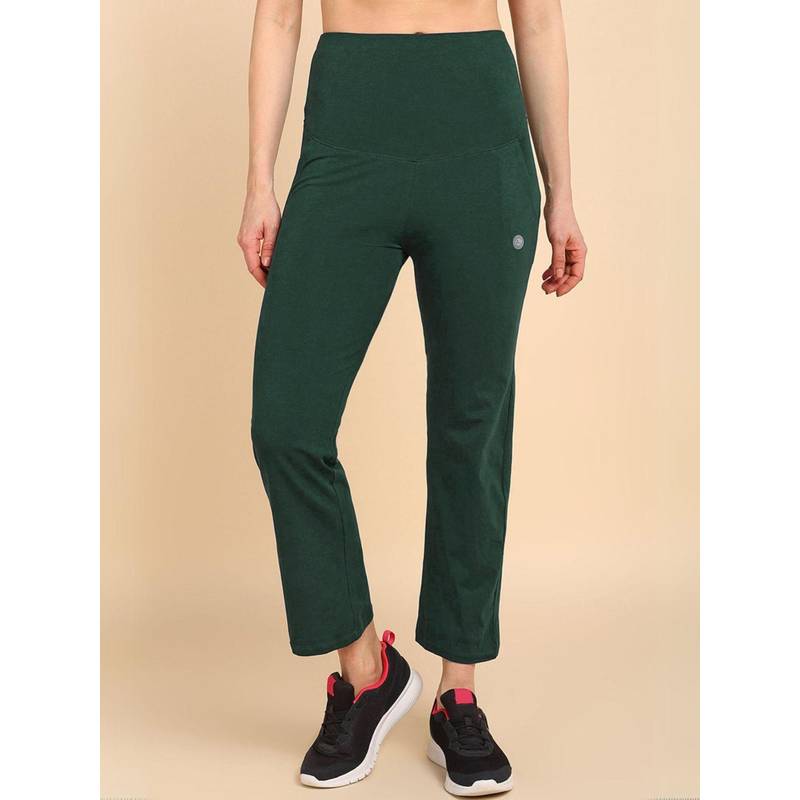 Zelena Green Cotton Maternity and Postpartum Track Pants (M)