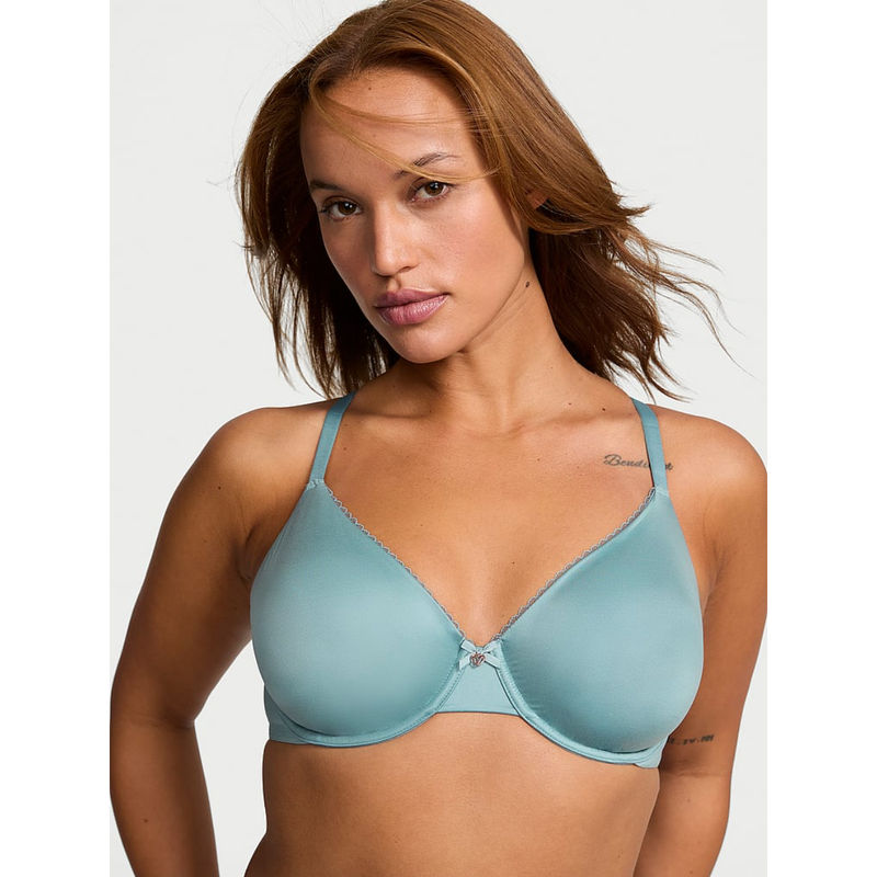 Victoria's Secret Green Invisible Lift Unlined Smooth Demi Bra (32B)