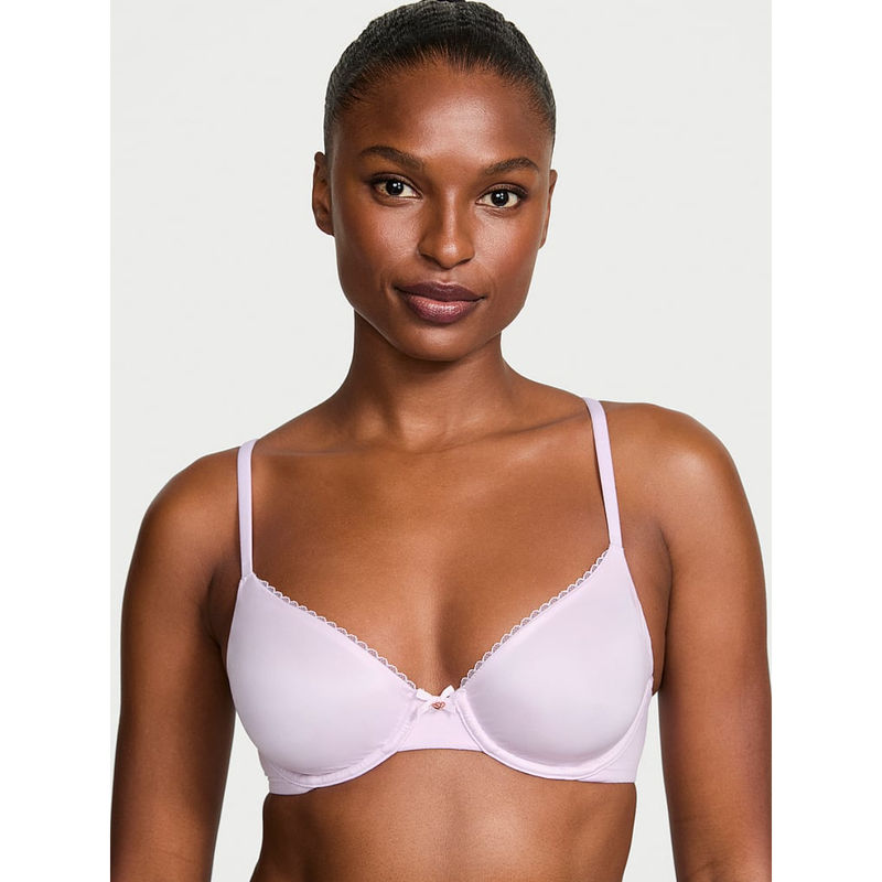 Victoria's Secret Purple Invisible Lift Unlined Smooth Demi Bra (32B)