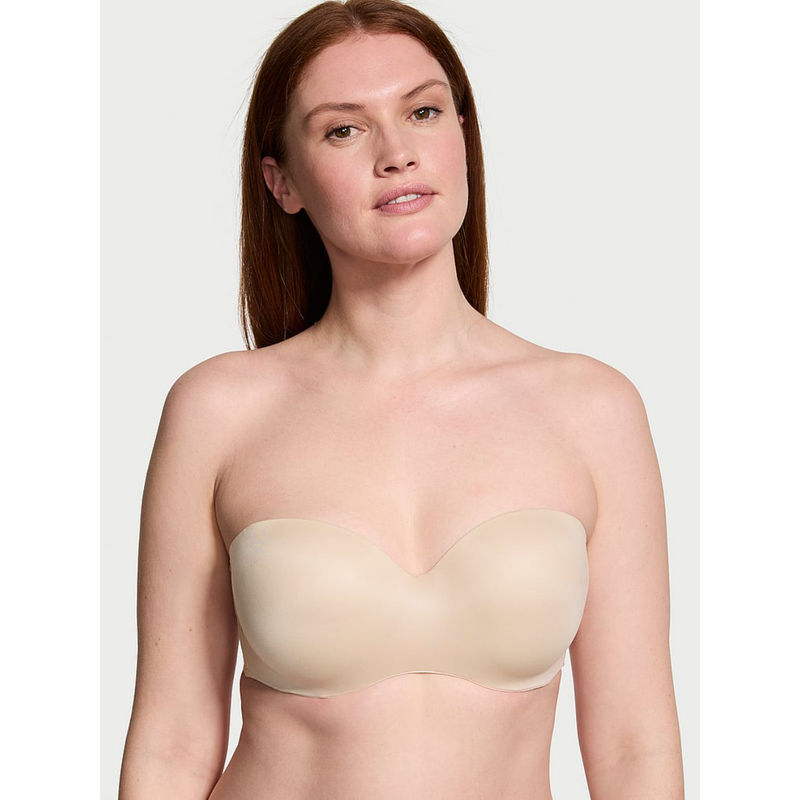 Victoria's Secret Beige Lightly Lined Smooth Strapless Bra (34DDD)