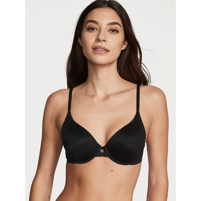 Victoria's Secret Black Lightly Lined Full-Coverage Smooth Bra (32D)