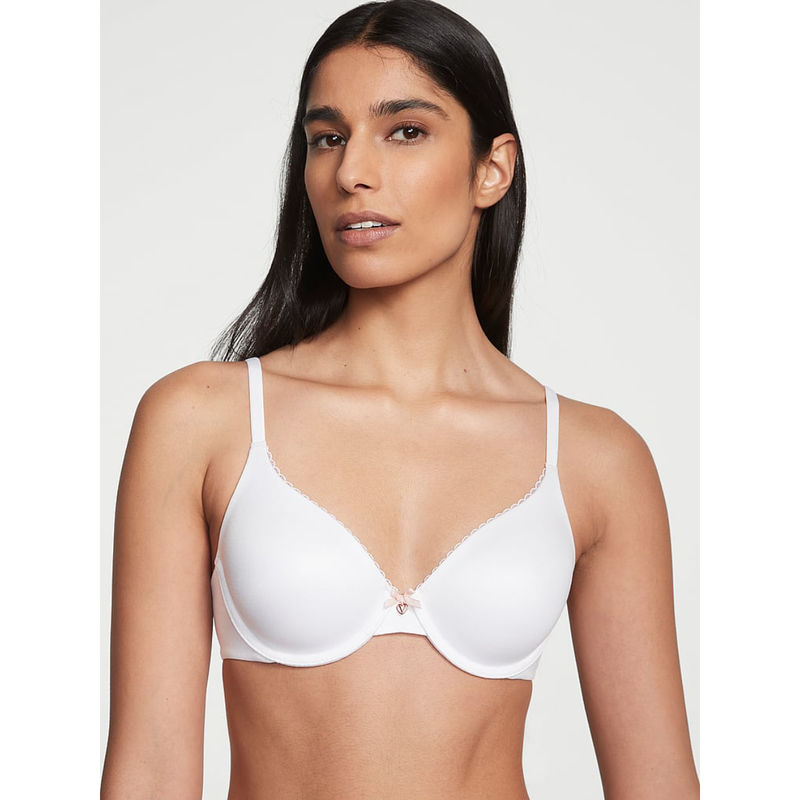 Victoria's Secret White Lightly Lined Full-Coverage Smooth Bra (36C)