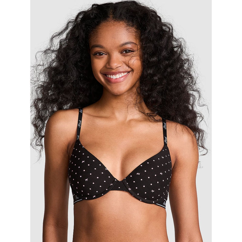 Victoria's Secret Black Everywhere Wear Lightly Lined T-Shirt Bra (36B)