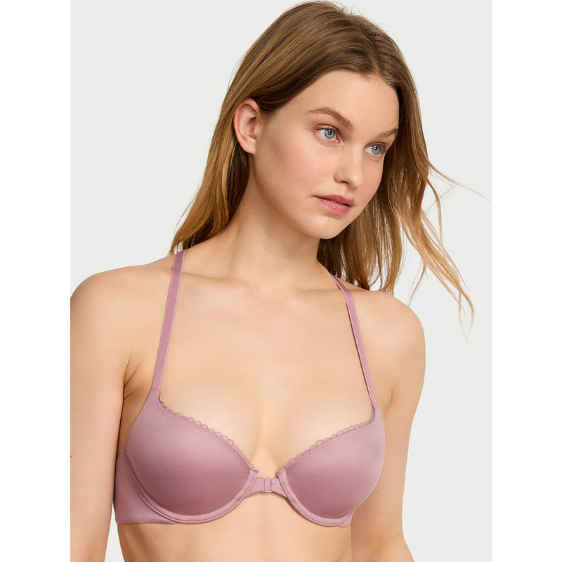 Victoria's Secret Pink Lightly Lined Lace Racerback Demi Bra (32B)
