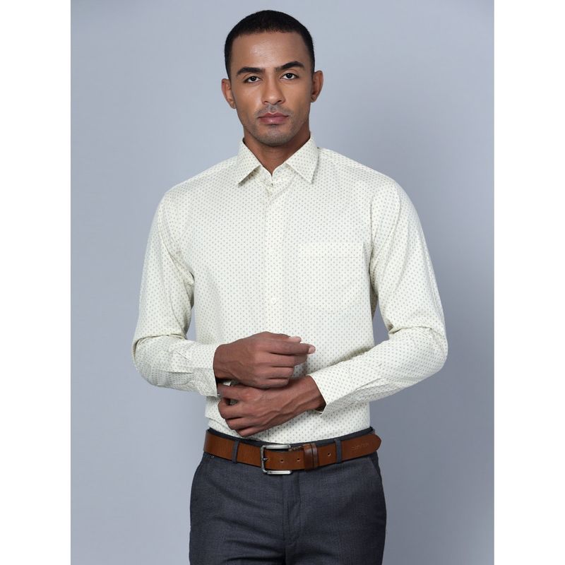 Cantabil Mens Yellow Formal Shirt (38)