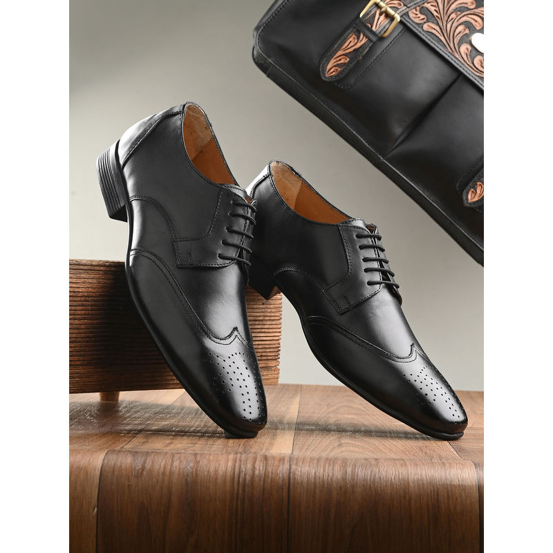 CLOG LONDON Men Black Formal Brogues (EURO 42)