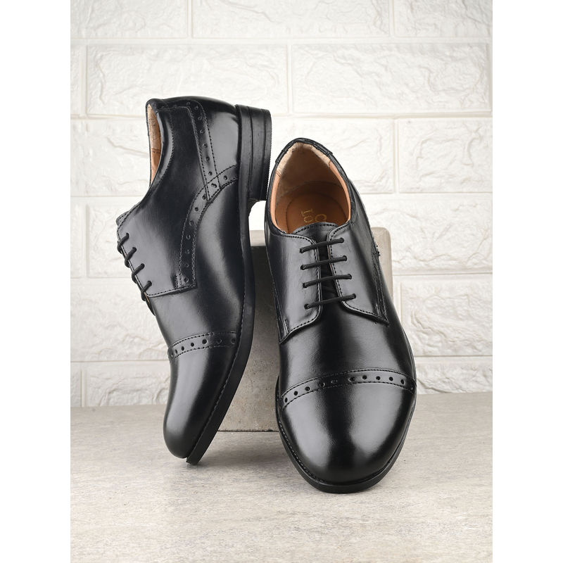 CLOG LONDON Men Black Oxford Formal Shoes (EURO 40)