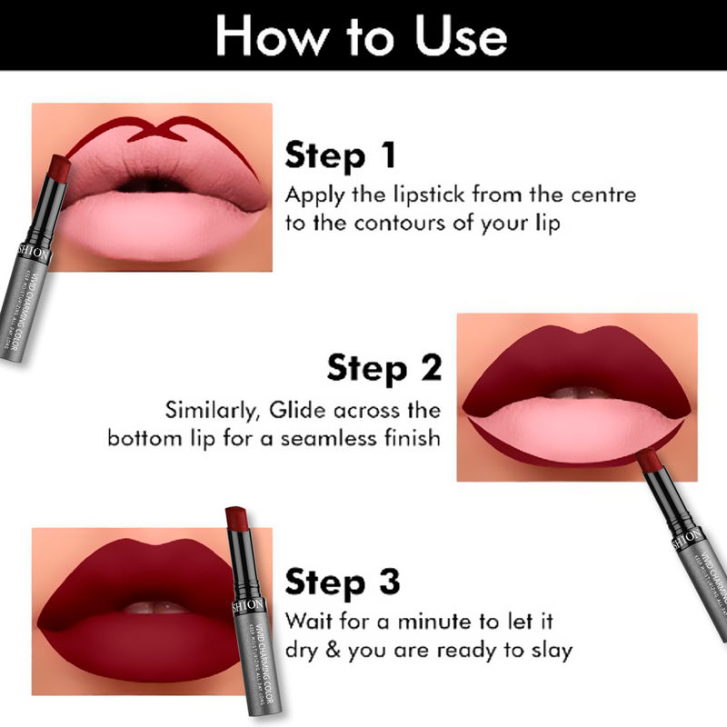 FASHION COLOUR Kiss Lip No-Transfer Lipstick - 49 Voilet Jam