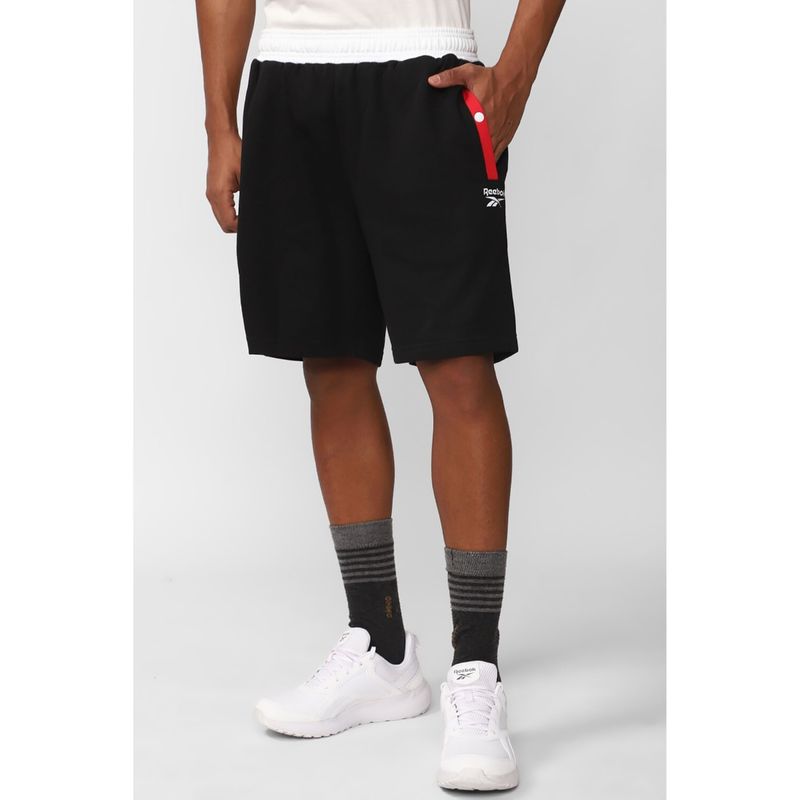 Reebok Mens Wce Black Solid Shorts (XL)