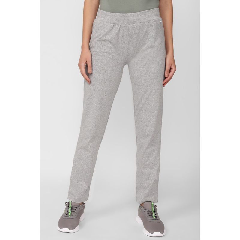 Reebok Women Fnd W Grey Textured Sweat Pant (XS)