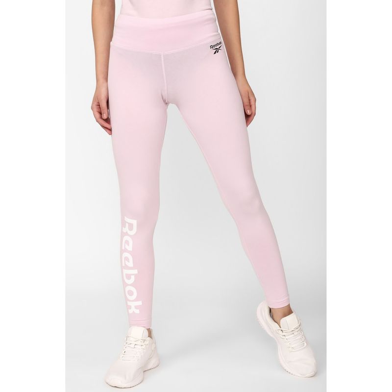 Reebok Women Wce S Pink Printed Tights (XS)