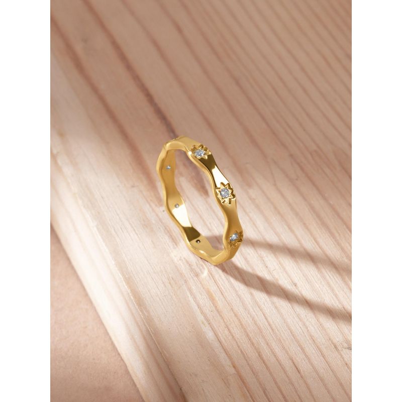 Palmonas Starry Band Ring for Women - Waterproof and Anti-Tarnish (8)