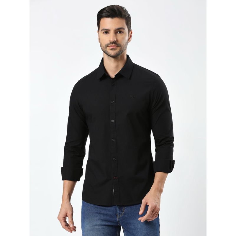 Being Human Men's Black Casual Shirt (L)