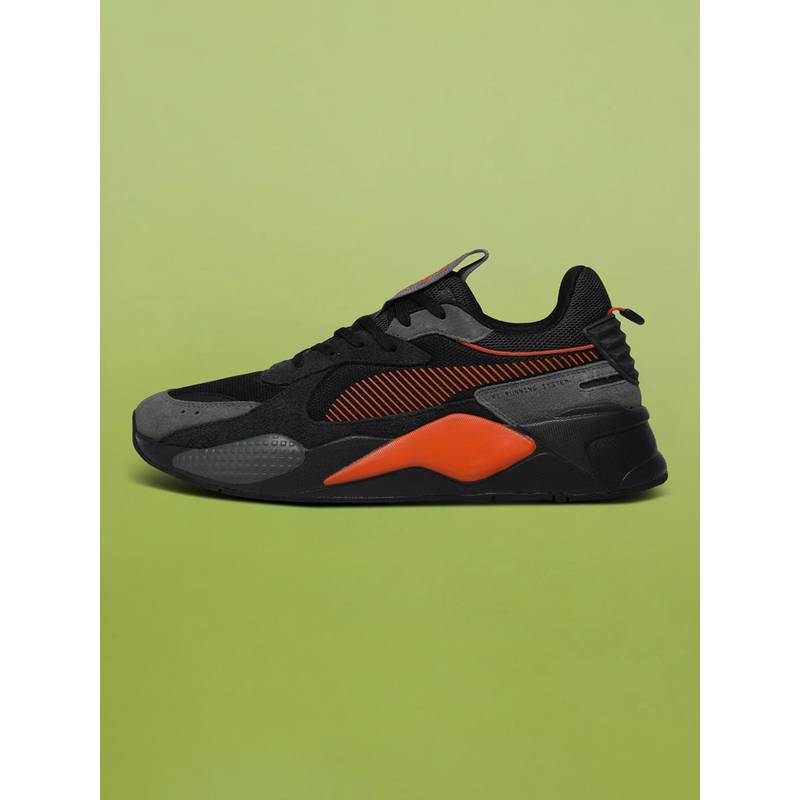 Puma Unisex Black RS-X Heritage Colorblock Casual Sneakers (UK 6)