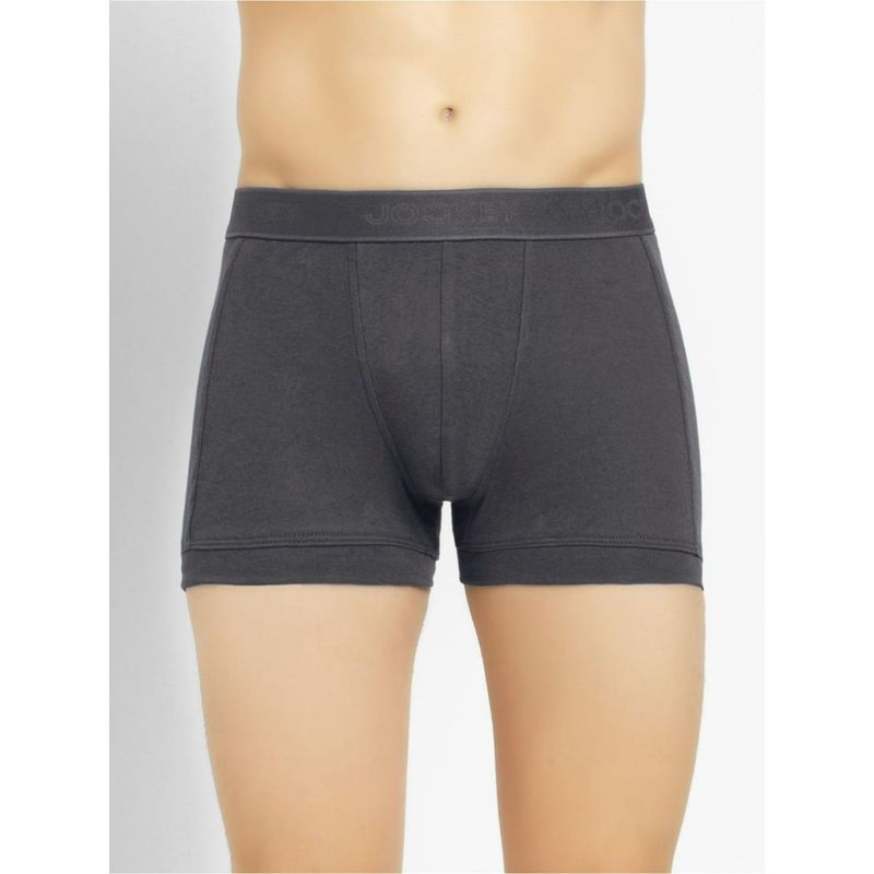 Jockey 1015 Men Super Combed Cotton Rib Solid Trunk - Asphalt (XL)