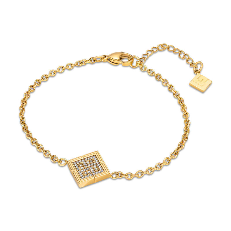 Buy Guy Laroche Vivienne Stainless Steel Women Gold Bracelet Online