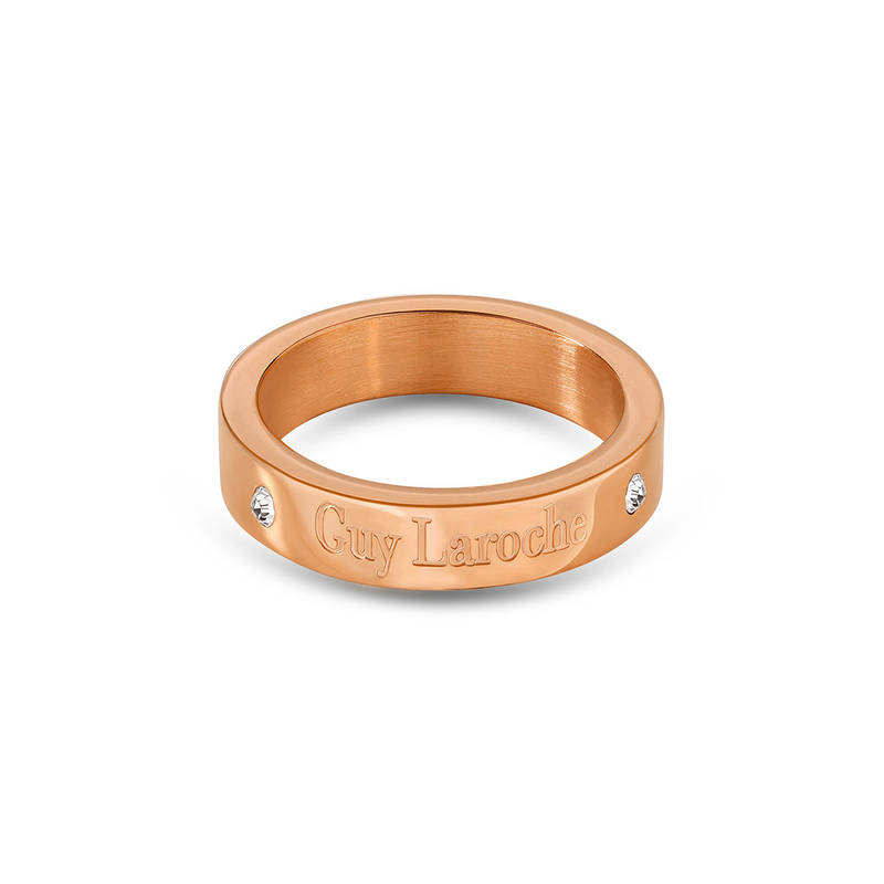 Guy Laroche Aurore Stainless Steel Women Rose Gold Ring (12)