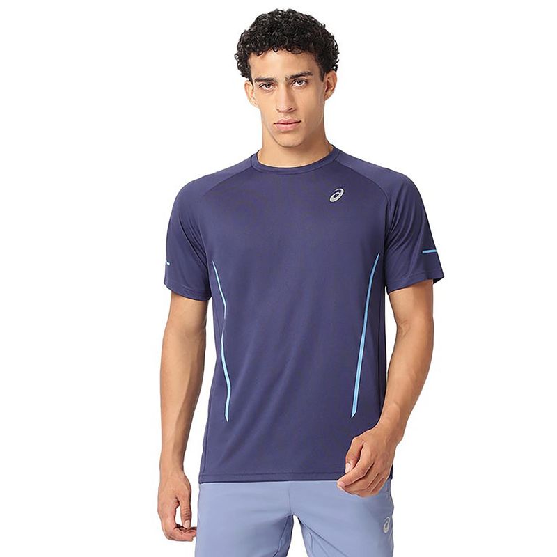 ASICS Men's Blue Polyester Sports T-Shirt (M)