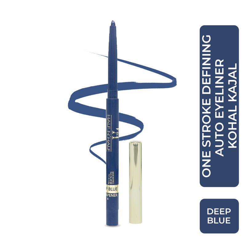 Half N Half One Stroke Defining Auto Eyeliner Kohl Kajal 18hour Long Lasting