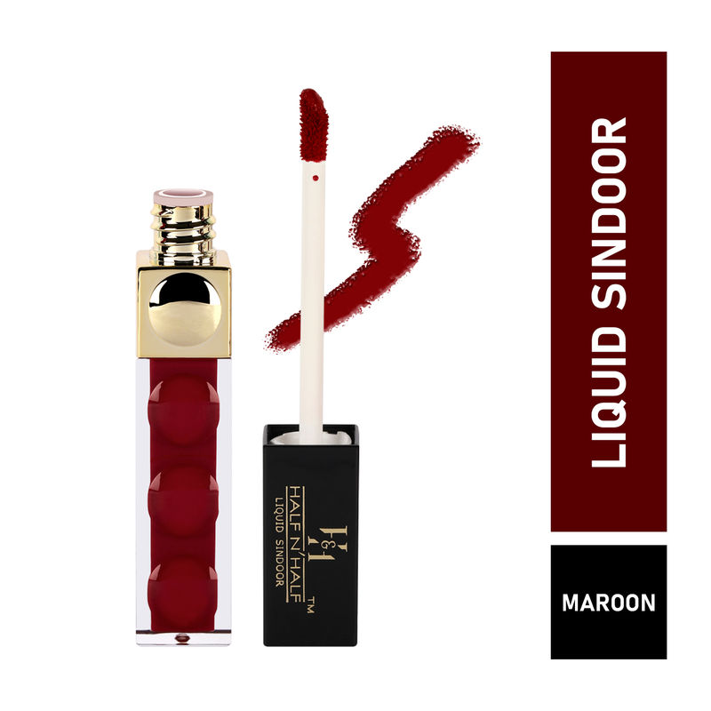 Half N Half Sparkling Liquid Sindoor Water Proof - Maroon