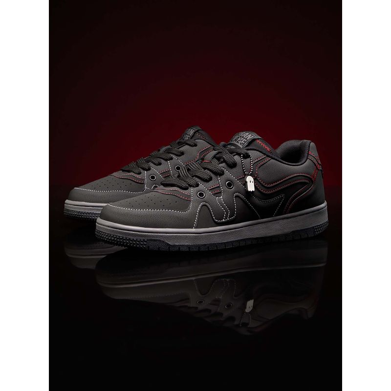 The Souled Store Originals UBZ: Fury Men Low Top Black Sneakers (UK 8)