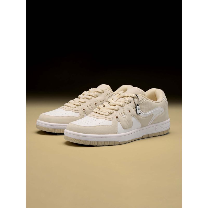 The Souled Store Originals UBZ : Butter Men Low Top Beige Sneakers (UK 9)