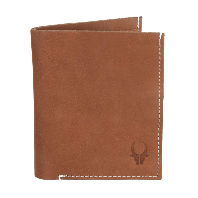 WILDHORN RFID Protected Genuine High Quality Leather Tan Wallet for Men