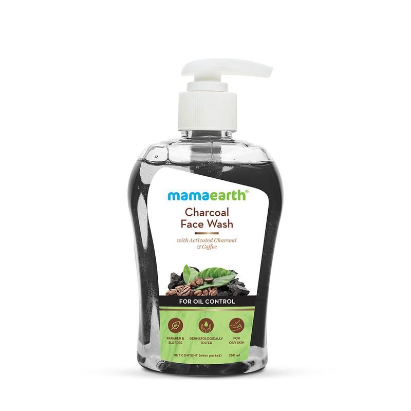 Mamaearth Charcoal Face Wash With Activated Charcoal And Coffee For Oil Control