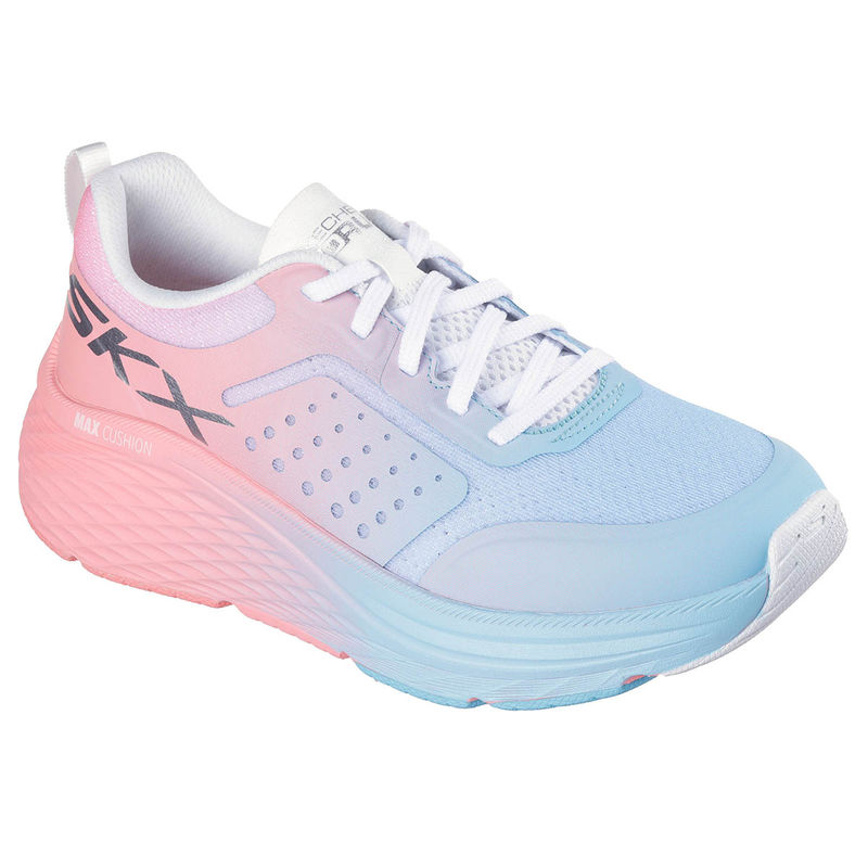 SKECHERS Women MAX CUSHIONING ELITE 2.0 Multi-Color Lace Up Running Shoes (US 9)