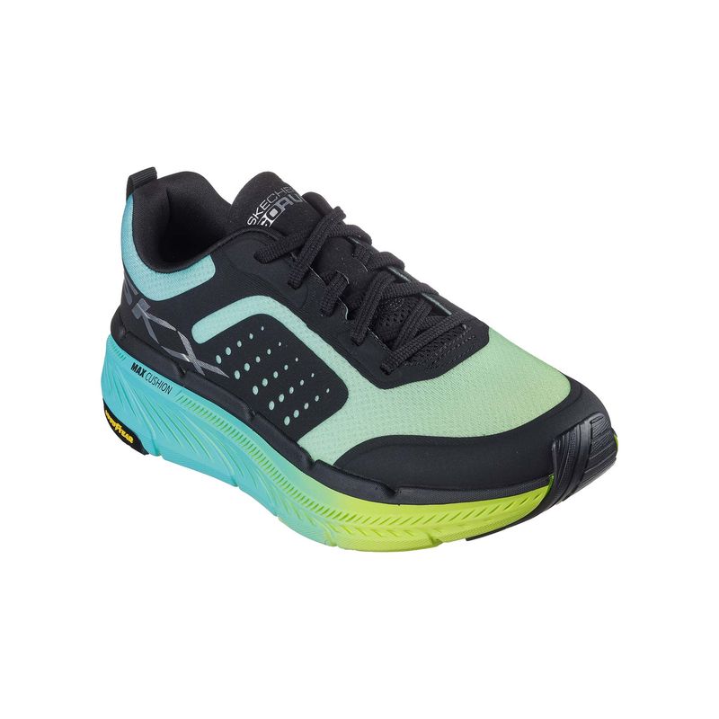 SKECHERS Men MAX CUSHIONING PREMIER 2.0 Multi-Color Lace Up Running Shoes (US 10)