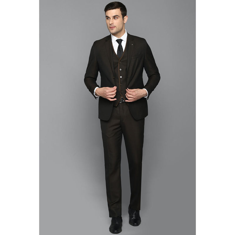 Louis Philippe Brown Three Piece Suit (Set of 3) (36)