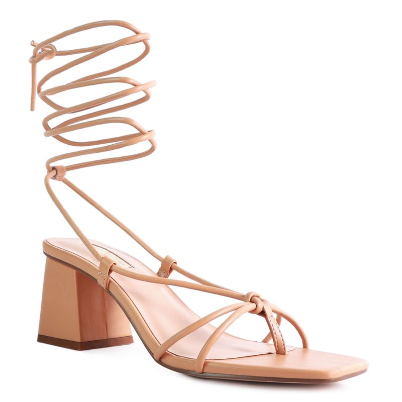 London Rag Solid Nude Heels (EURO 39)