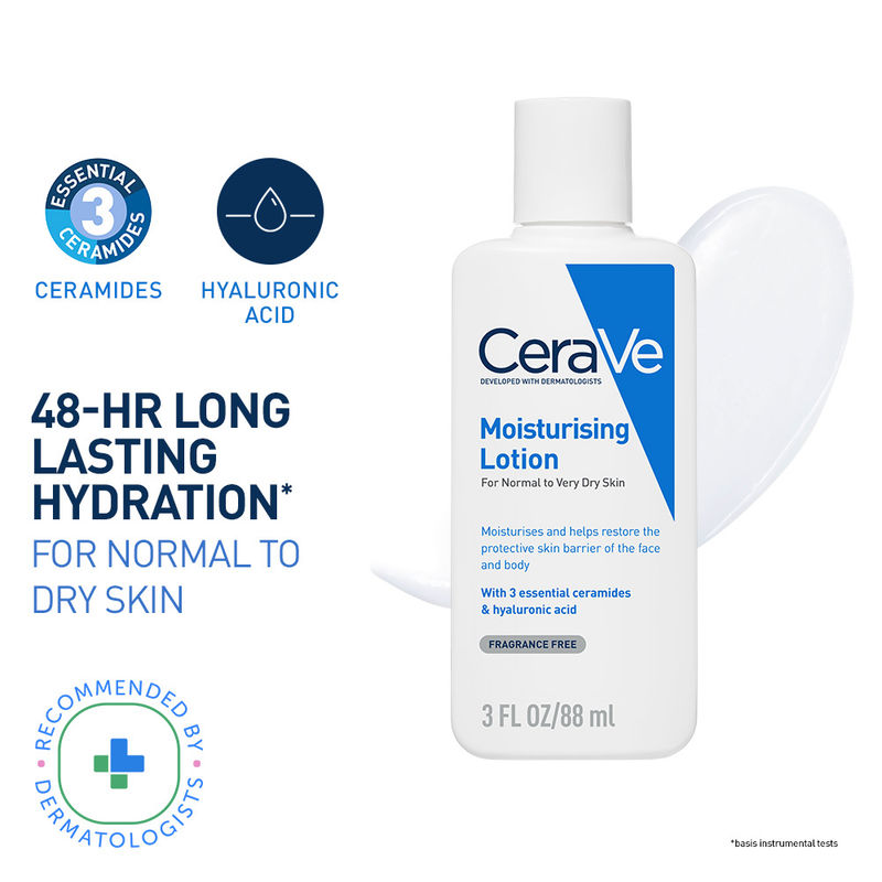 CeraVe Moisturizing Lotion for Normal to Dry Skin with Ceramides & Hyaluronic Acid