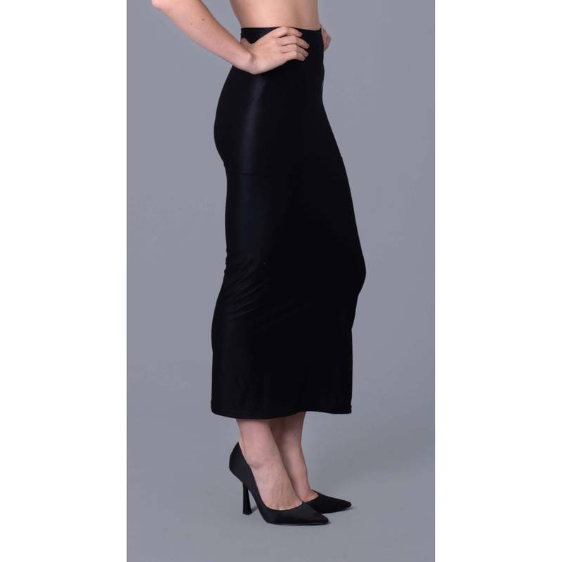 Keepfit Side Slit Stretchable Saree Shapewear For Women Black (XS)