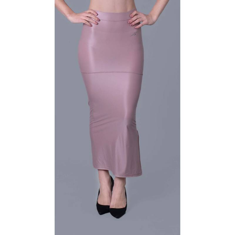 Keepfit Side Slit Stretchable Saree Shapewear For Women Pink (M)