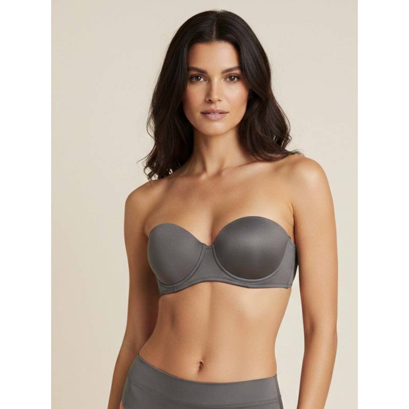 Curwish Enchantress Grey Multiway Strapless Bra (30C)