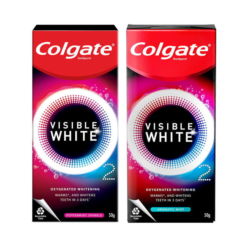 Buy Colgate Visible White O2 Teeth Whitening Toothpaste Peppermint