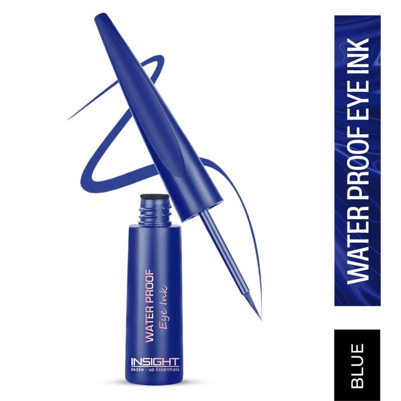 Insight Cosmetics Waterproof Eye Ink, Matte Finish, Smudge Proof - Blue