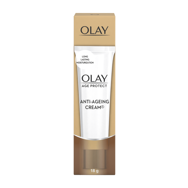 Olay Age Protect Anti-Ageing Cream, Lightens Dark Spots & Reduces Wrinkles With Salicylic Acid & BHA