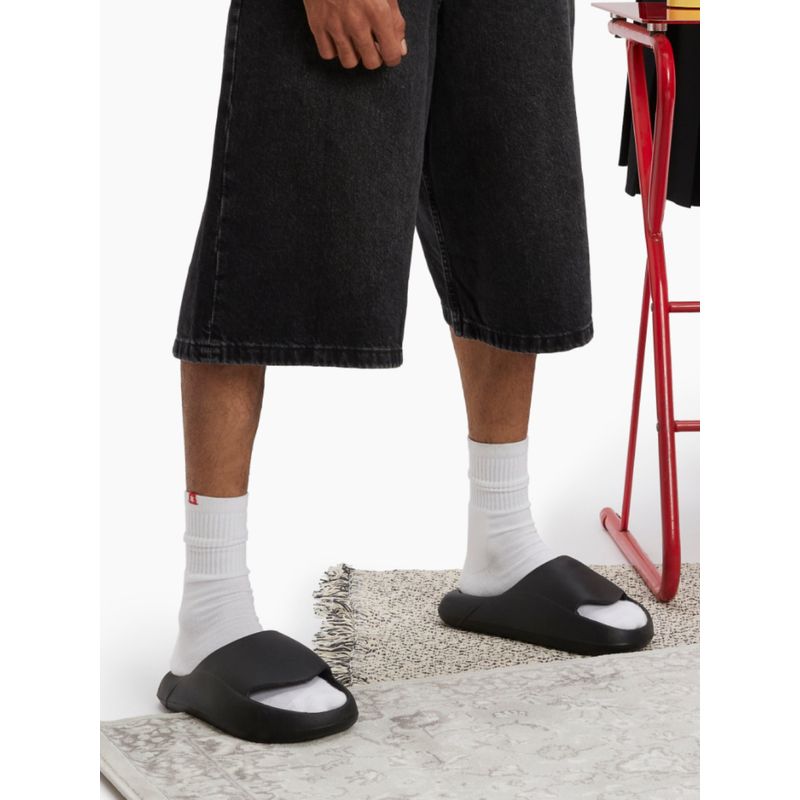 Ludic Life Black Solid Sliders (UK 3)