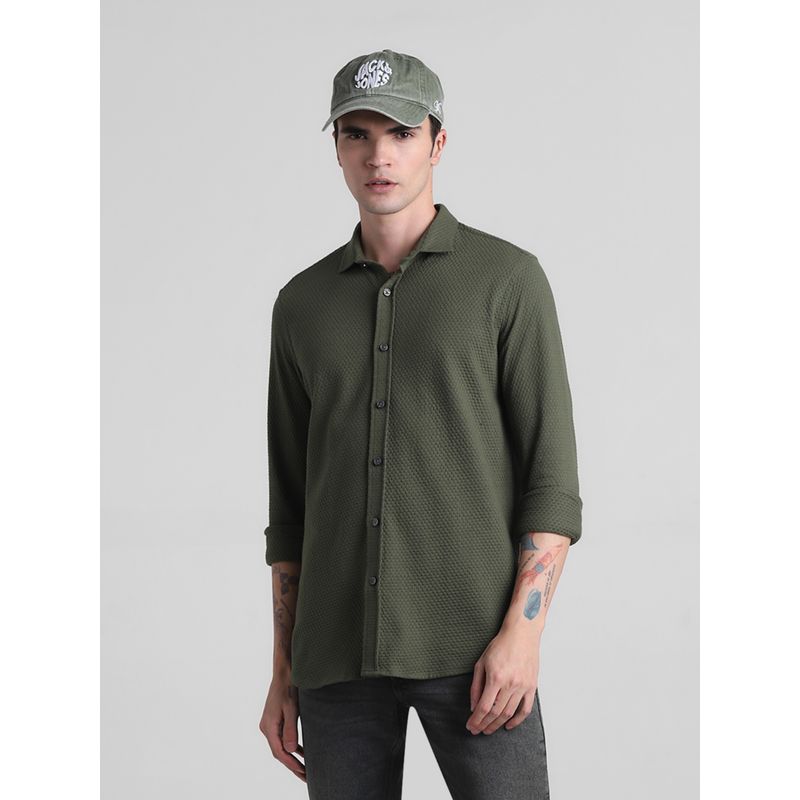Jack & Jones Green Slim Shirt (XL)