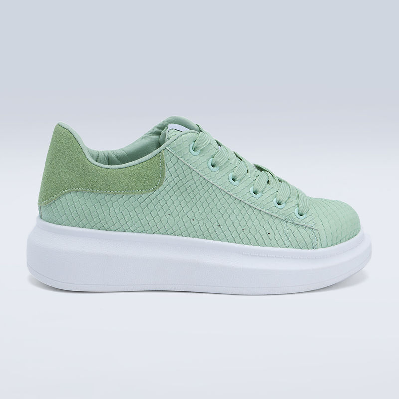 IYKYK by Nykaa Fashion Trendy Casual Mint Sneakers (EURO 36)
