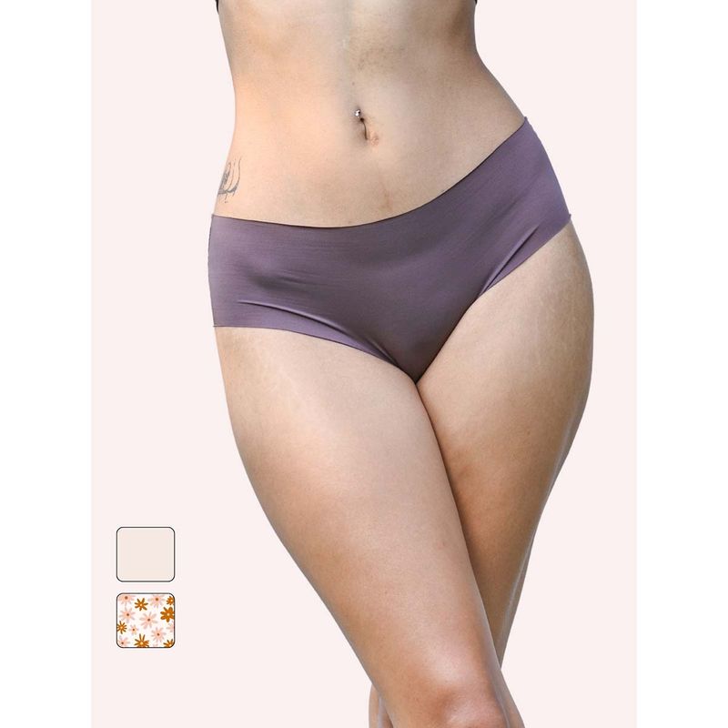 TFW Women Multi-Color Seamless Hipster (Pack of 3) (2XL)