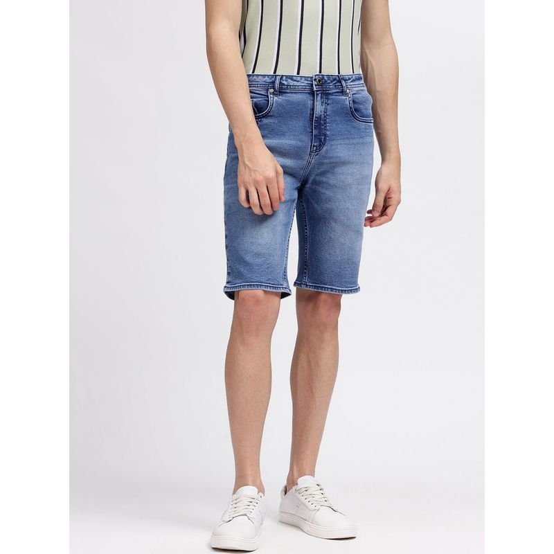 LINDBERGH Men Blue Solid Regular Fit Shorts (32)
