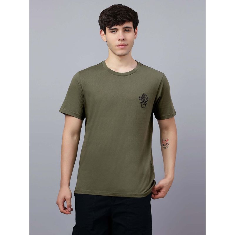 Converse Men Olive Lets Stick Together T-shirt (XS)