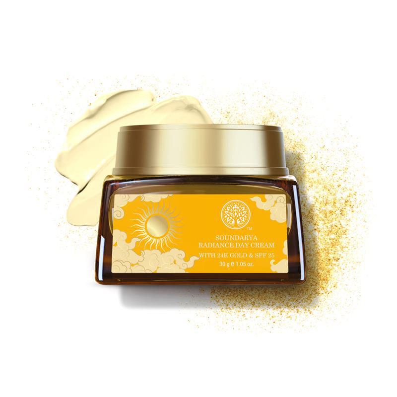 Forest Essentials Soundarya Radiance Cream With 24K Gold & Spf 25 - Ayurvedic Anti-Aging Day Cream